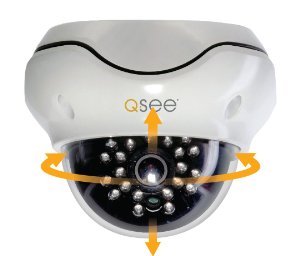 2 high-definition dome cameras provide wide angle viewing.